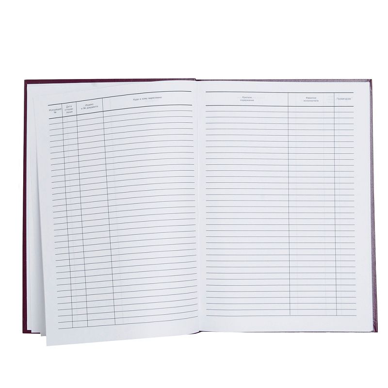 Книга канцелярская для исходящей корреспонденции, A4, 100 листов, темно-зелёный