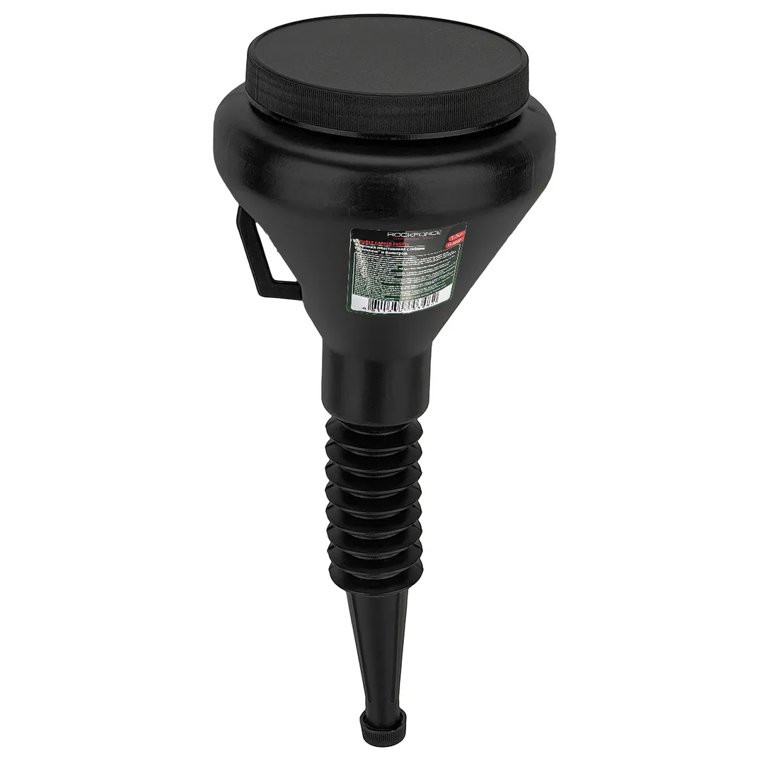 Воронка пластиковая с крышкой, 1.5л, Ø100 мм, L - 370 мм RockForce RF-FY-830D