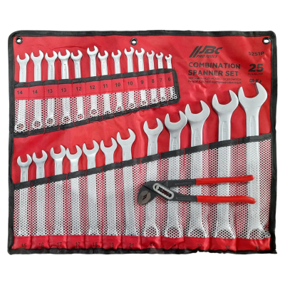 Набор комбинированных ключей 6-32 мм, пассатижи переставные 25 пр JBC JBC-5251P+1