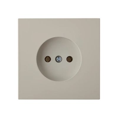 Розетка 1-ая, скрытая, б/з песочная, Carre, Bylectrica РС16-1601 песочн