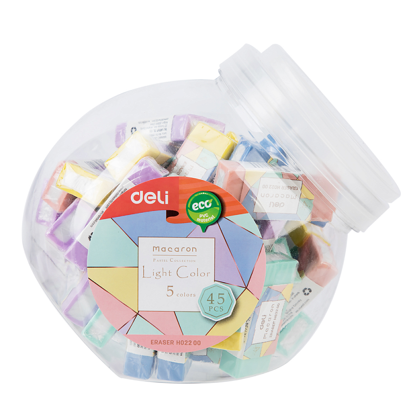 Ластик Deli "Macaron", ассорти