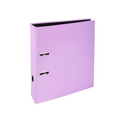 Папка-регистратор "Aquarel", А4, 80 мм, ламинированный картон, фиолетовый