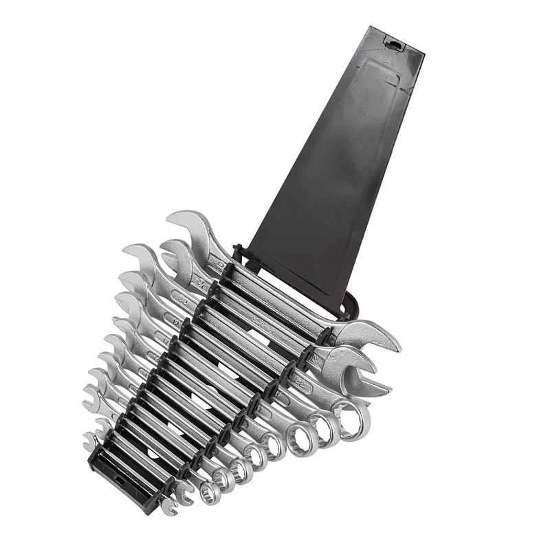 Набор ключей комбинированных 10-22 мм, рожковых 6х7, 8х9, 24х27, 30х32 мм, 12 пр KINGTUL KT-5198