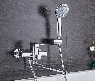 Смеситель для ванны, цинк, хром Ledeme L2233