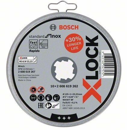 Отрезной круг X-LOCK Standard for Inox Bosch