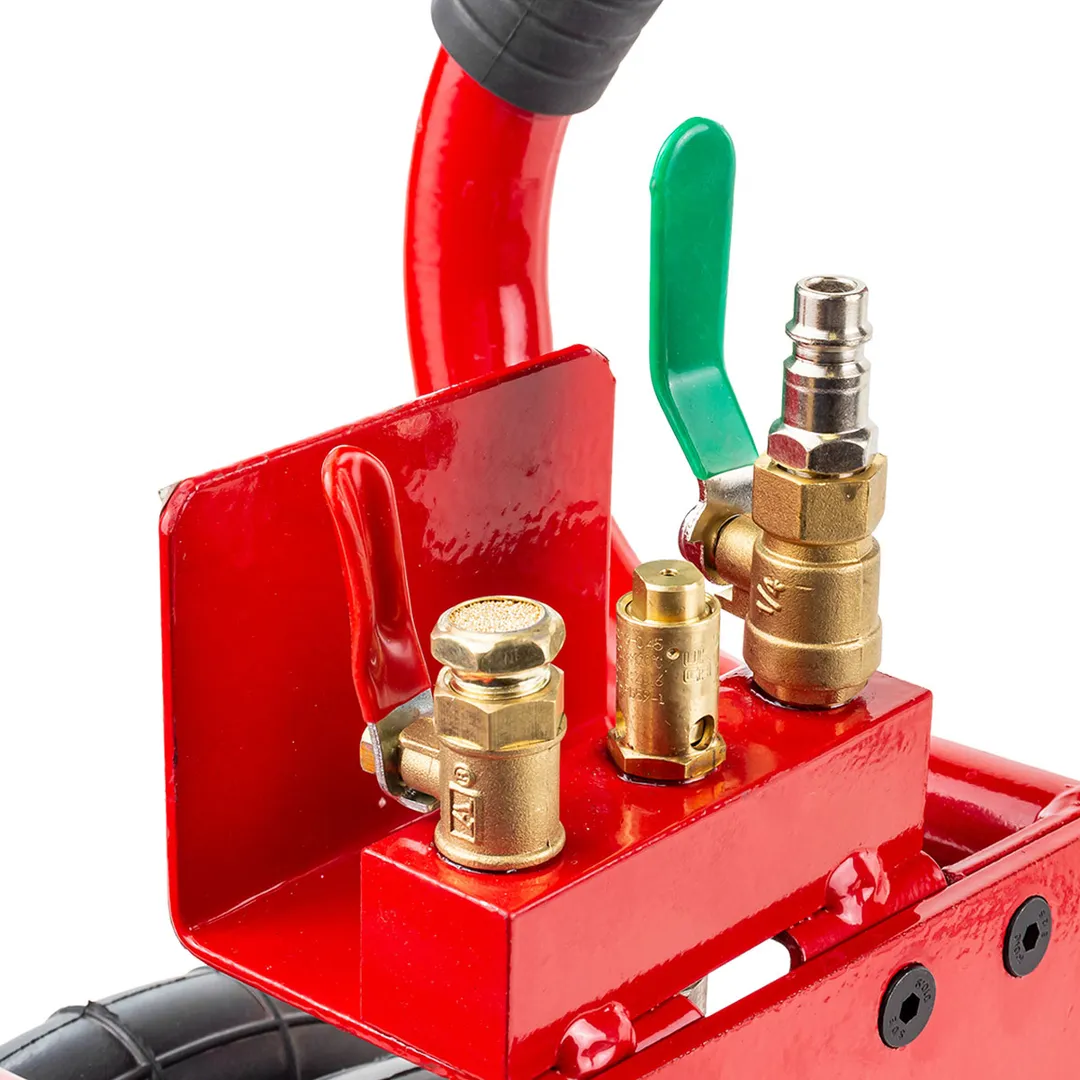 Домкрат подкатной пневматический 3,5 т 6-12bar, 135-420 мм, 3 подушки, Ø270 мм BaumAuto BM-YHQD-3WT-270B