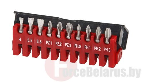 Набор бит SL, PH, PZ 10 пр. 1/4'' Force 21010