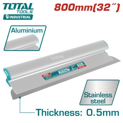 Шпатель-правило нерж. с алюм. ручкой 800 мм TOTAL THSCL03201