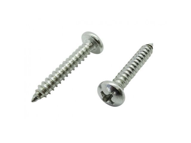 Шуруп 3.9х9.5 мм полусф. головка, белый цинк, острый, DIN 7981 100 шт в зип-локе Starfix SMZ1-34355-100