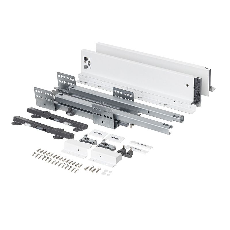 Система ящиков Evolution L-300 h84 белый PUSH TO OPEN ДСП16мм SLIMBOX EVOLUTION 117317