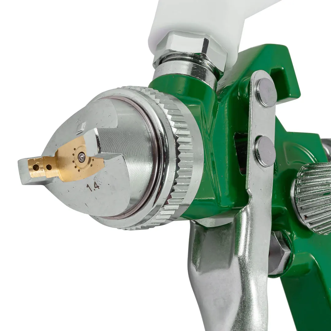 Краскораспылитель с верхним пластиковым бачком, 600 мл, 1.4 мм, 2.0-3.5Bar, 240-300л/мин RockForce RF-H-827-2V