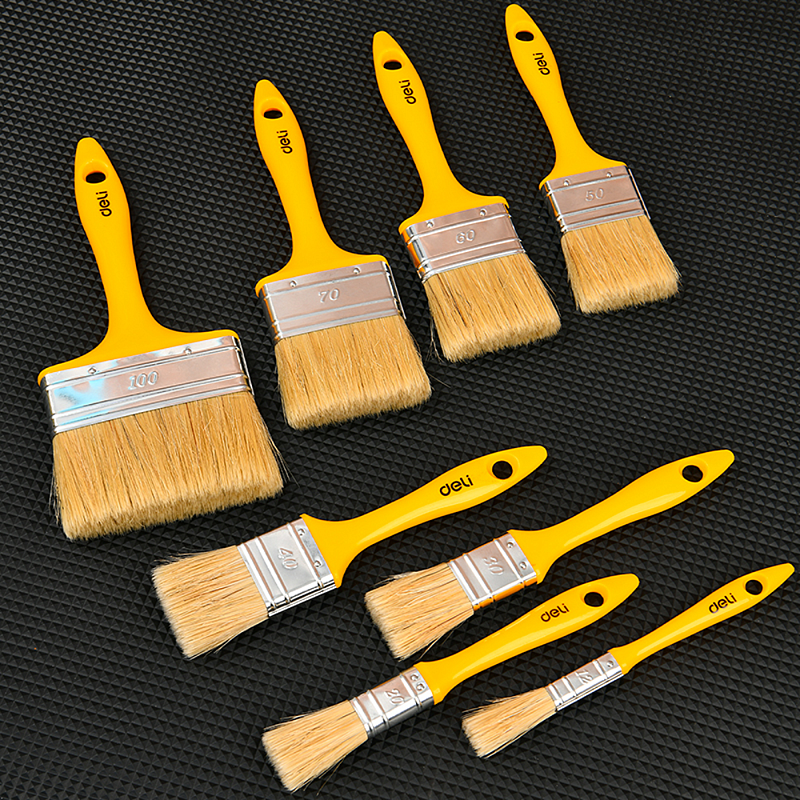 Кисть малярная Deli YS EDL509134, плоская, 1,6-40 мм, смешанная щетина