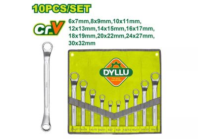 Набор ключей накидных 6x7-30х32 мм 10 пр DYLLU DTFS5M10
