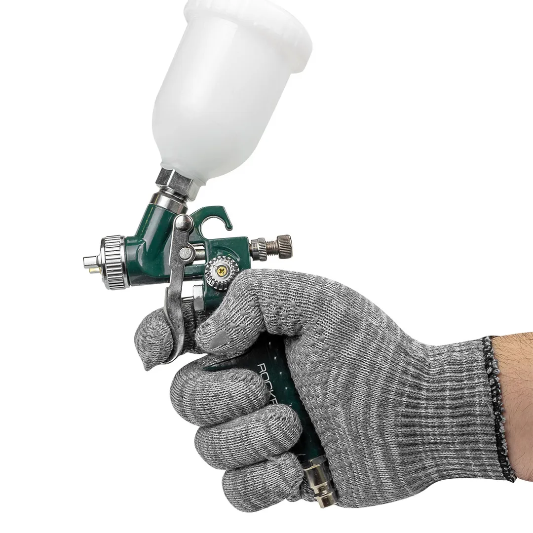 Краскораспылитель с верхним пластиковым бачком бачок 125 мл, сопло 1.0 мм RockForce RF-H-2000-2V