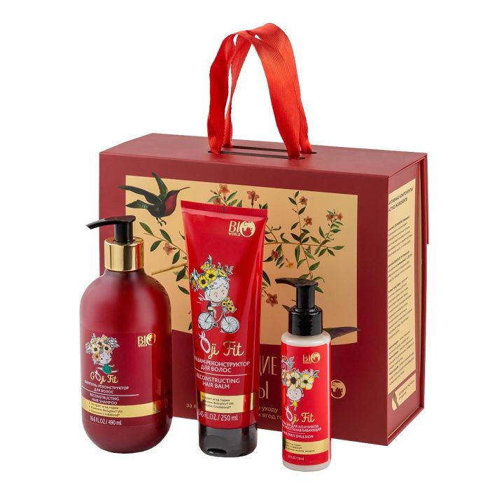 Набор косметики по уходу за волосами с экстрактом ягод годжи ''Блестящие волосы'' La and Te beaute BW11