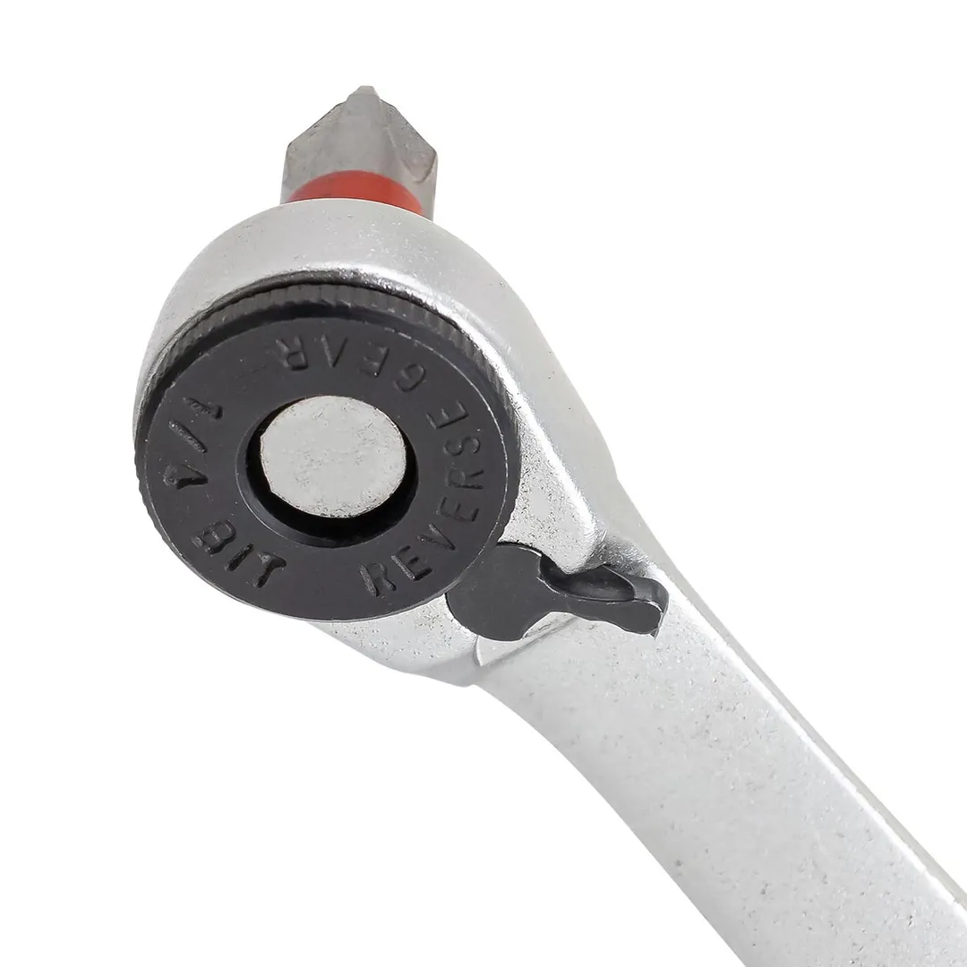 Набор головок 5-14 мм и бит PH, PZ, SL, HEX, Torx 1/4'', с трещеточным ключом 11х1/4" 31 пр RockForce RF-2311-5