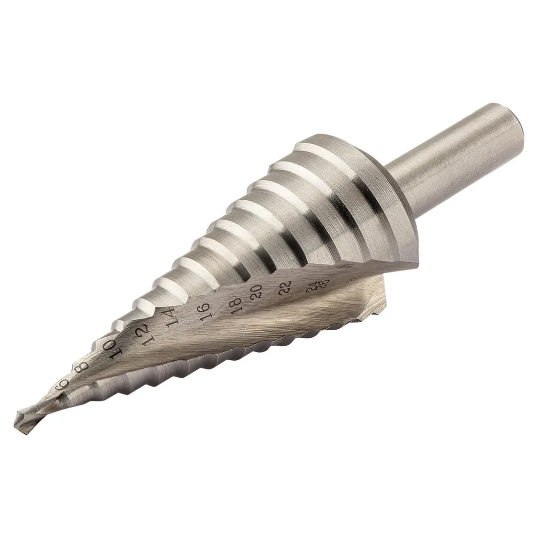 Сверло ступенчатое спиральное HSSG 4-30 мм, d10mm, L100mm Krino 0124006