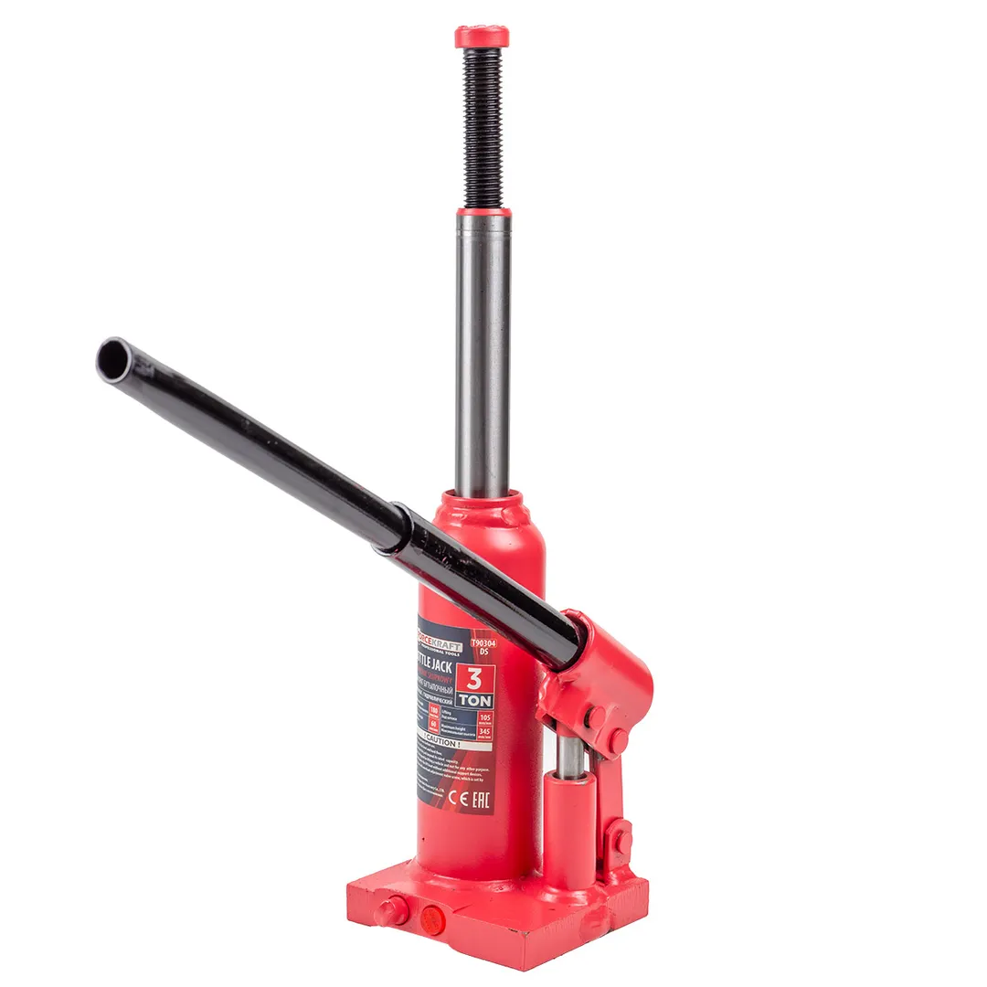Домкрат бутылочный с клапаном 3 т. 170-330 мм ForceKraft FK-T90304 DS