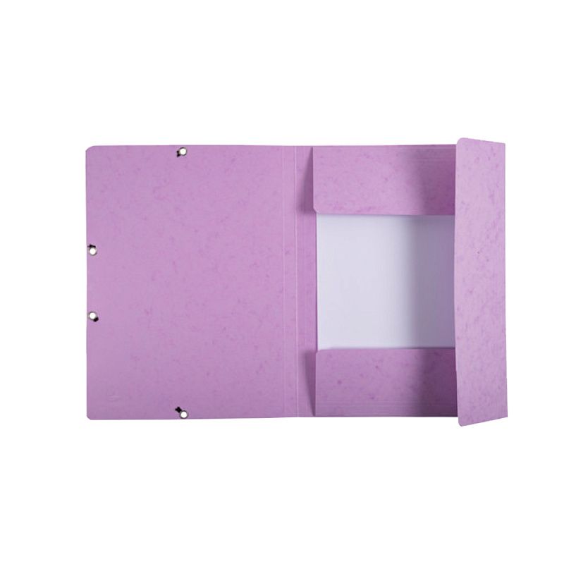 Папка на резинках "Aquarel", А4, 15 мм, картон, фиолетовый