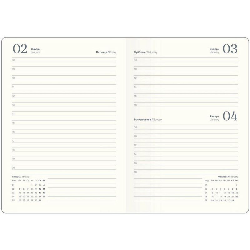 Ежедневник датированный "Fortune" на 2026 год, А5, черный