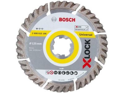 Алмазный круг X-LOCK Standard for Universal 125x1.6x22.23 мм BOSCH (2608615166)