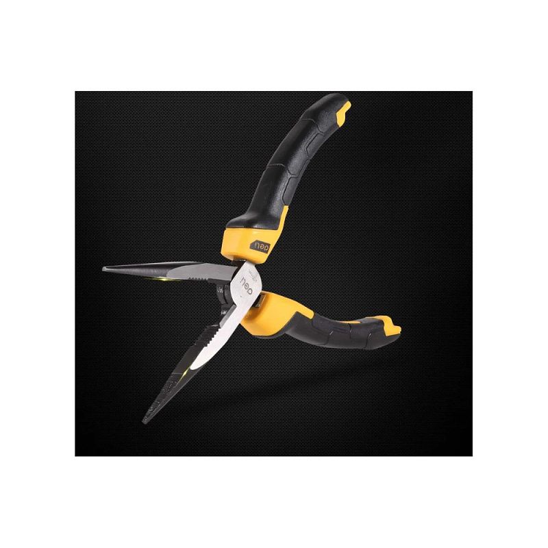 Длинногубцы Deli YS EDL2108Z, 200 мм., желтый, черный