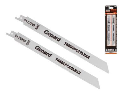 Полотно для ножовки S1122VF 2 шт GEPARD универсальное (GP0626-25)