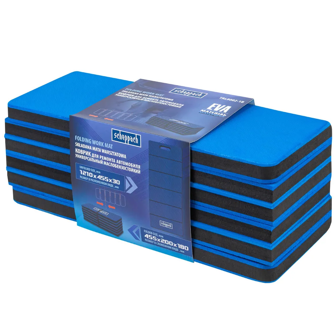 Коврик для ремонта автомобиля универсальный маслобензостойкий, EVA, 1210x455x30 мм Scheppach SCH-TRL8002-1B