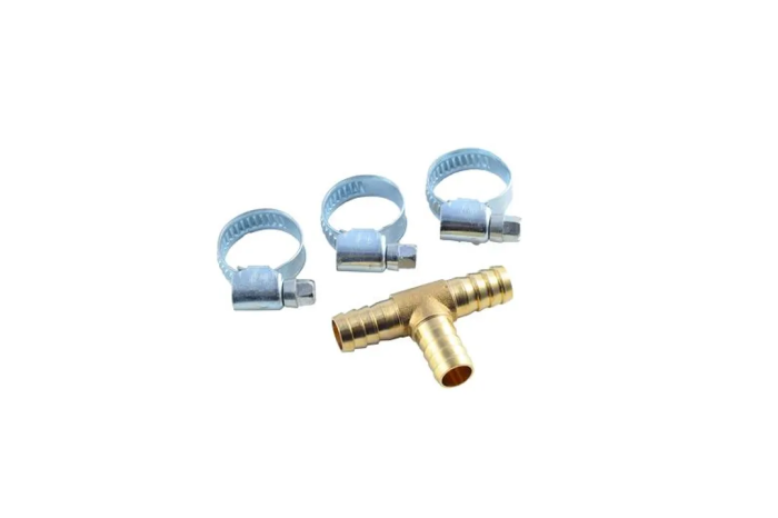 Разветвитель Т-образный, "елочка" 12 мм, хомуты для крепежа, в блистере RockForce RF-E102-6/4