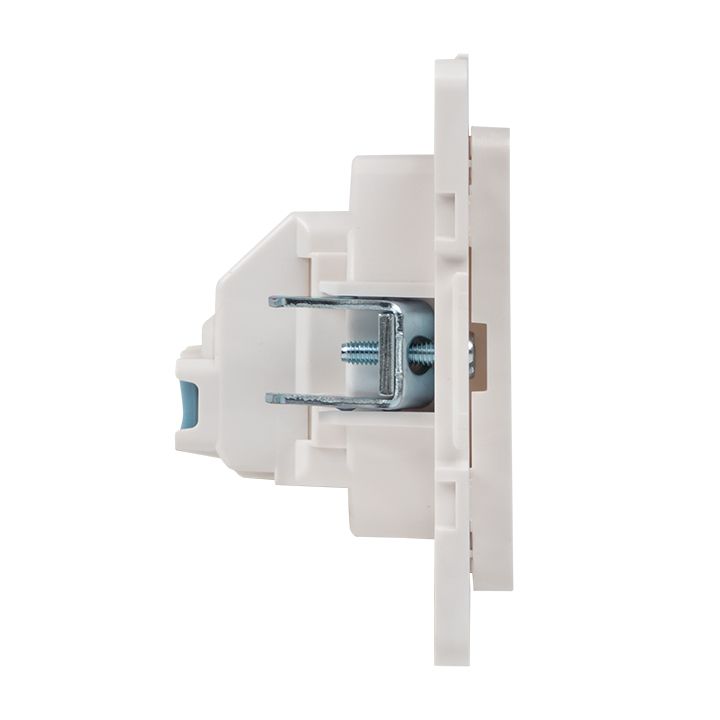 Стокгольм Механизм Розетки 1-местной б/з 10 А автоматические клеммы белый с защ, штор, EKF PROxima EYR10-022-10