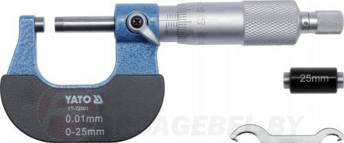 Микрометр 25-50 мм Yato YT-72301