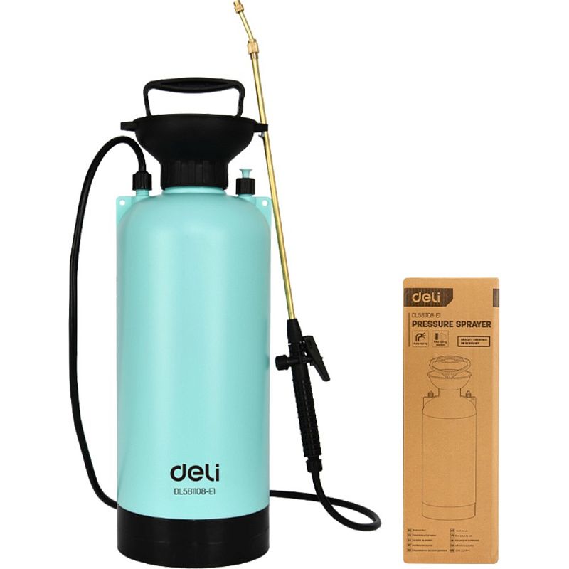 Опрыскиватель Deli GS EDL581108-E1, помповый, голубой, черный