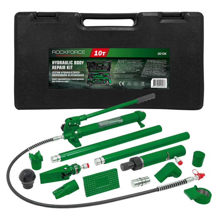 Набор гидравлического оборудования для кузовных работ 10 т RockForce RF-0010K