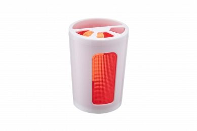 Подставка для зубных щеток Scarlet (красный полупрозрачный) BEROSSI АС 45112000