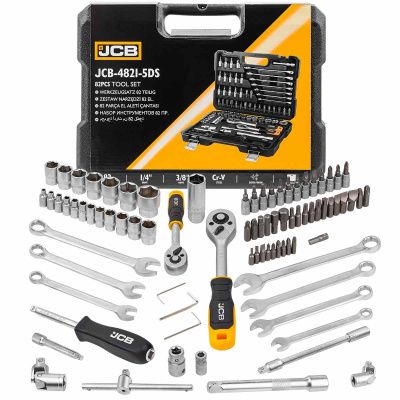 Набор инструментов 82 пр. 1/4''&3/8'' 6-гр JCB JCB-4821-5DS