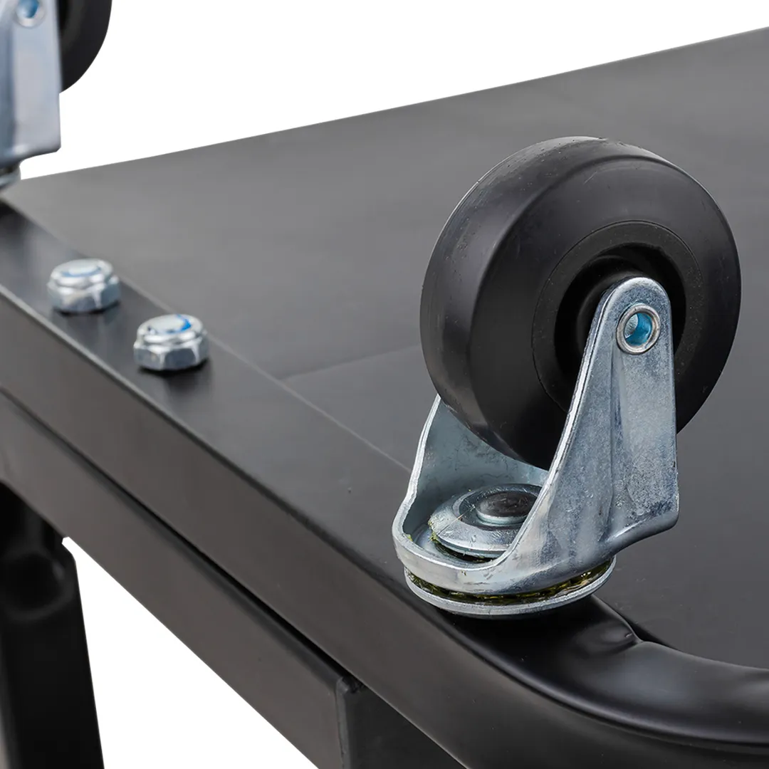 Стул автослесаря с инструментальной полкой на колесах 220х375 мм Forsage F-TR6301