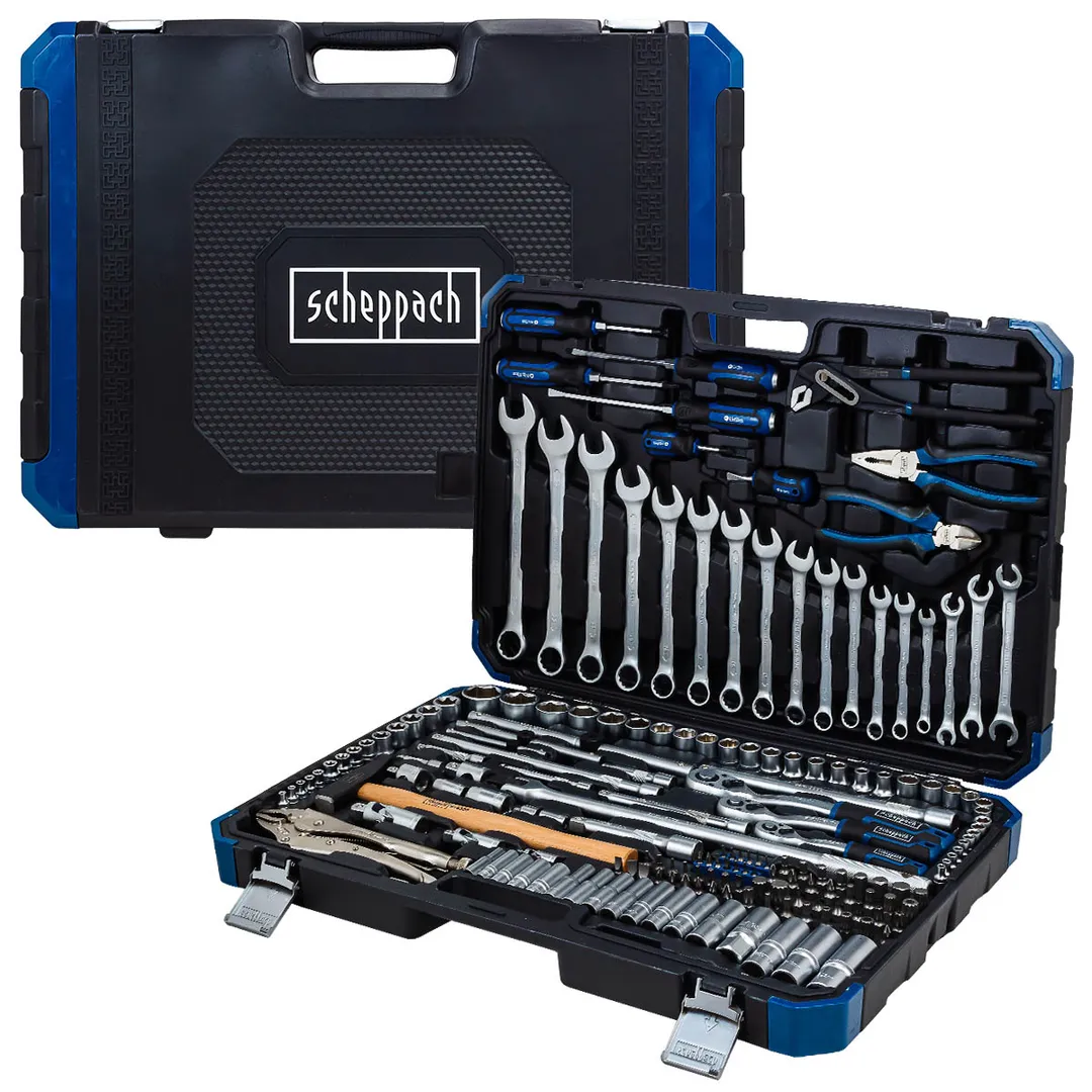 Набор инструментов 180 пр. 1/4''&3/8''&1/2'' 6-гр. Scheppach Sch-41802-5