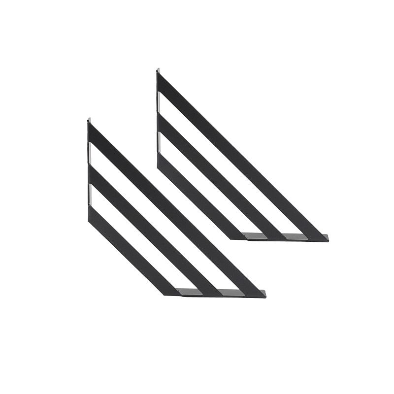 Полкодержатель мет. GRATE 200*200*2.3 черный, 1 упак 2 шт., AKS 125005