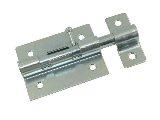 Задвижка дверная 82 мм ЗД-07, белый цинк Starfix SMP-98639-1