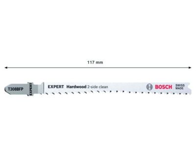 Пилка лобз. по дереву T 308 BFP, 3 шт., аккуратный и чистый рез Bosch 2.608.900.547