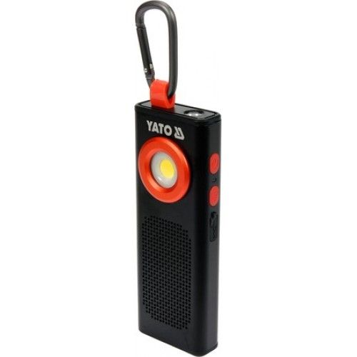 Фонарик светодиодный (5W, 500lm, 3.7V, 2000mAh, USB, IP54, IK07) Yato YT-08557