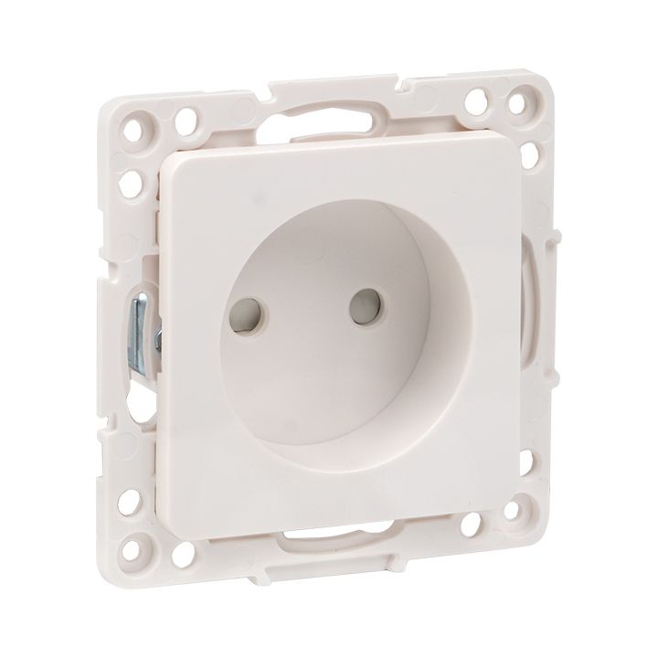 Стокгольм Механизм Розетки 1-местной б/з 10 А автоматические клеммы белый с защ, штор, EKF PROxima EYR10-022-10