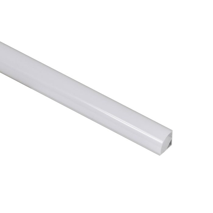 Профиль алюминиевый ORION-1616C угловой с экраном, круглый экран, цвет алюмин, 3м AKS 93713