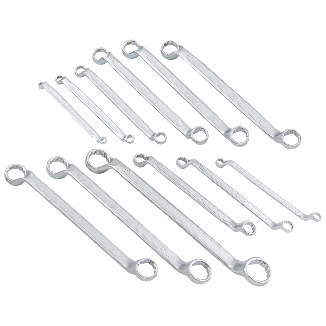 Набор накидных ключей, отогнутых на 75° 6х7-30х32 мм 12 пр Scheppach Sch-5118P