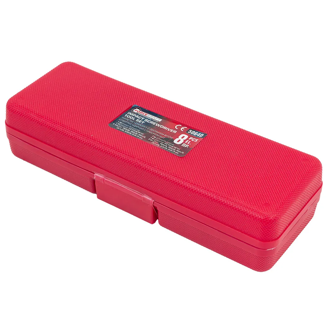 Отвертка ударная с набором бит, 8 пр. ForceKraft FK-5064D