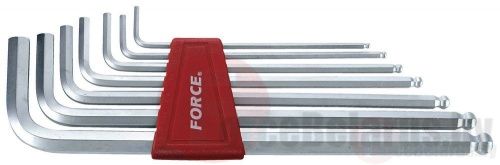 Набор 6-гр. экстрадлинных ключей с шаром Force 5072XLB (2.5-10 мм) 7 пр.