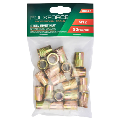 Набор резьбовых стальных заклепок М12 20 шт RockForce RF-36476