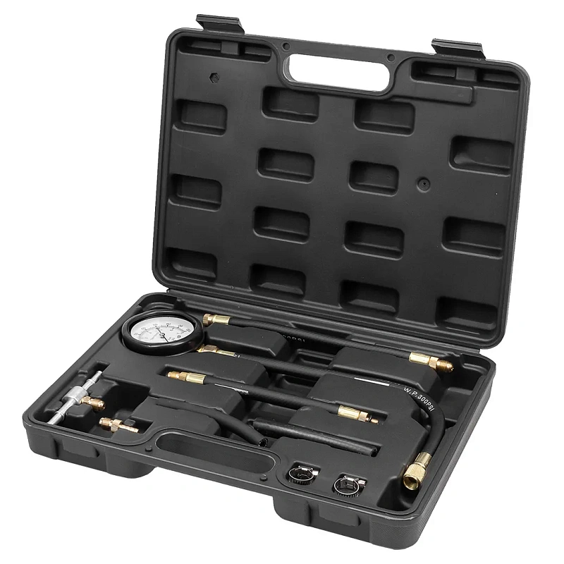 Манометр для измерения давления топлива в комплекте с переходниками SIGMATOOL Sigmatool-946G08