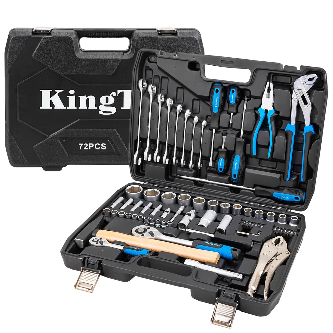 Набор инструмента 72 пр 1/4''&1/2'' 6-гр KINGTUL KT-4722-5