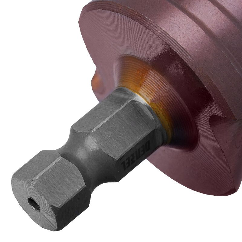 Сверло ступенчатое, 9-12-15-18-21-24-27-30-33-36 мм, Р6М5К5, 6-гр. хвостовик Denzel 723615